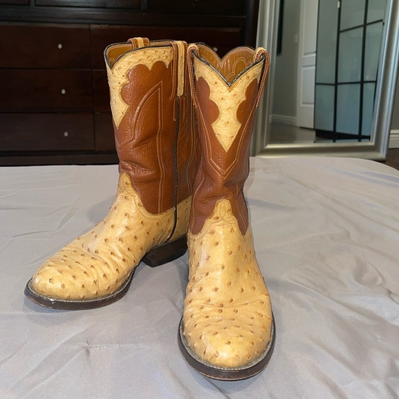Sheldon Holson Other Sheldon Holson Ostrich Cowboy Boots Leather